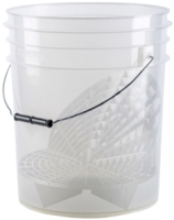 Grit Shield® - Wiadro Detailingowe przezroczyste + Separator Brudu + Washboard