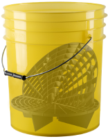 Grit Shield® - Wiadro Detailingowe żółte + Separator Brudu + Washboard